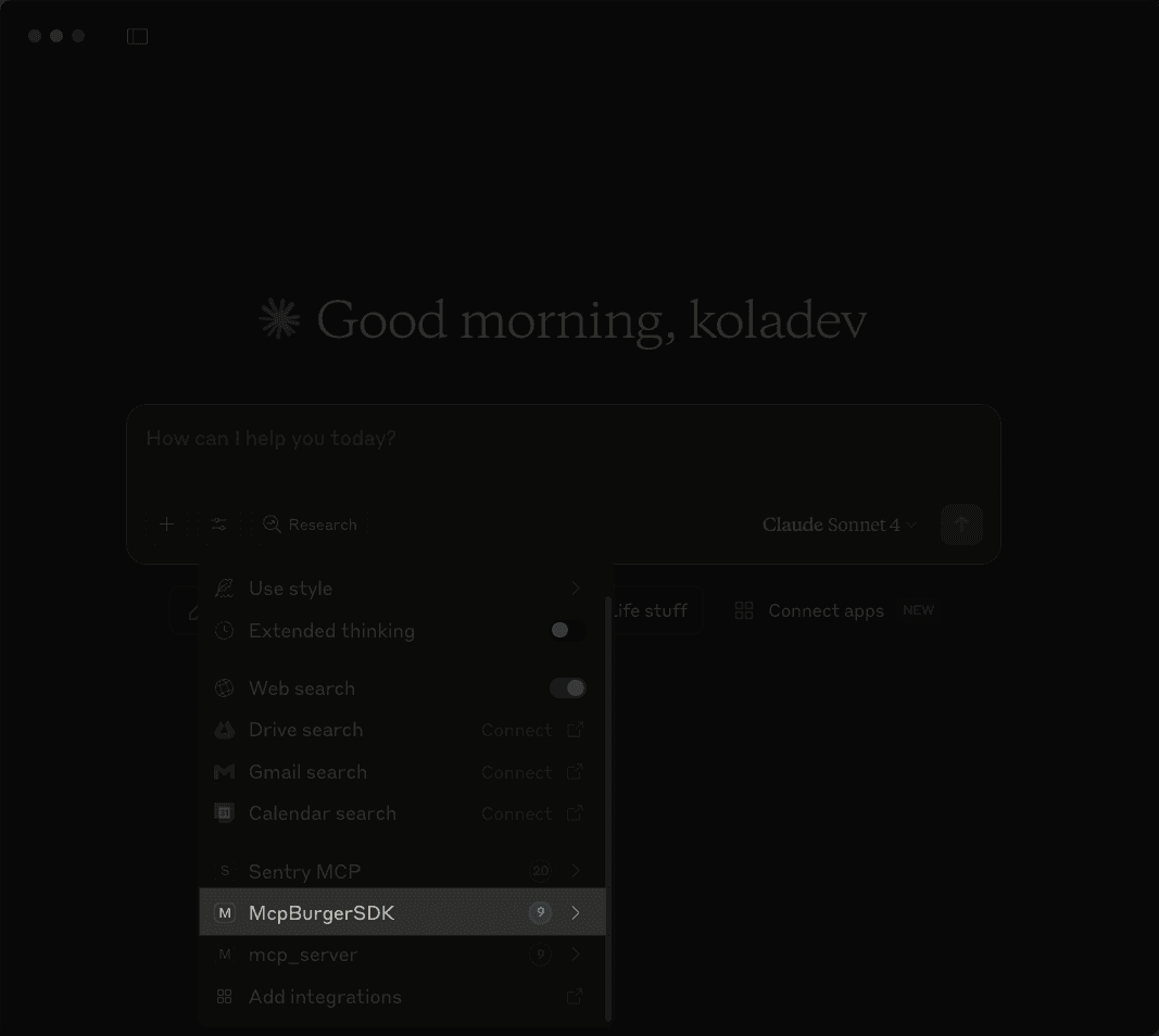 Viewing the MCP server