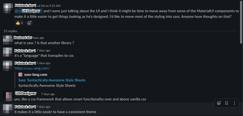 Internal conversation about CSS-in-JS part 1